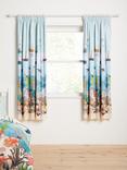 Harlequin Above and Below Pencil Pleat Blackout Lined Children's Curtains, Multi