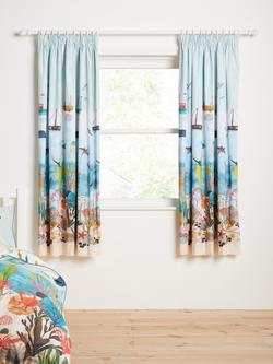 Harlequin Above and Below Pencil Pleat Blackout Lined Children's Curtains, Multi, Multi