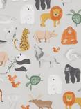 John Lewis World Map Print Pencil Pleat Blackout Children's Curtains, Multi