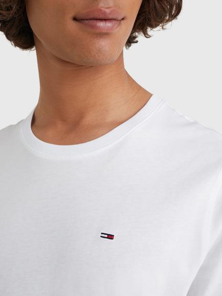 Tommy Jeans Crew Neck T-Shirt, Classic White, Classic White