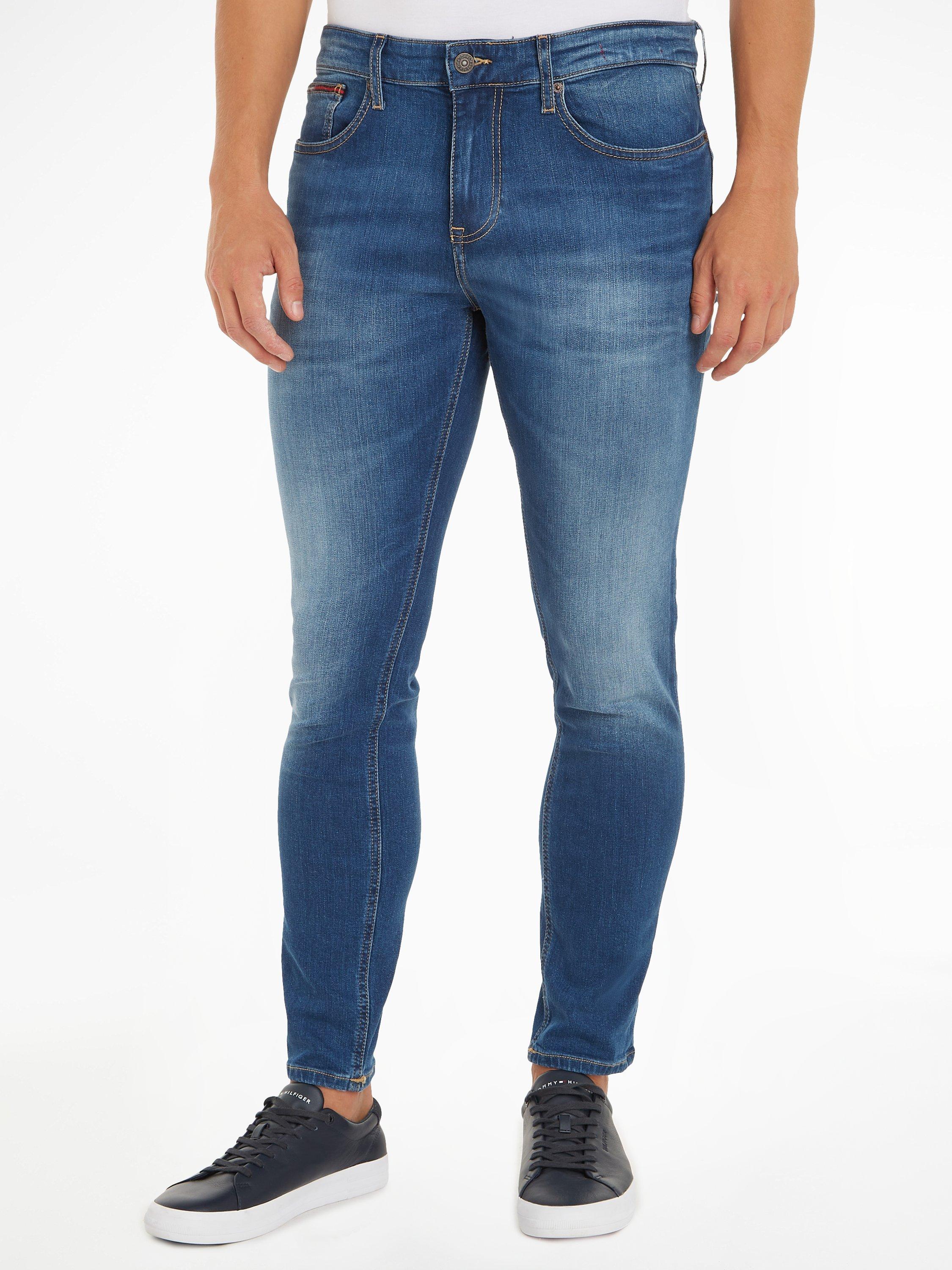 Tommy Jeans Slim Tapered Austin Jeans, Mid Blue Stretch