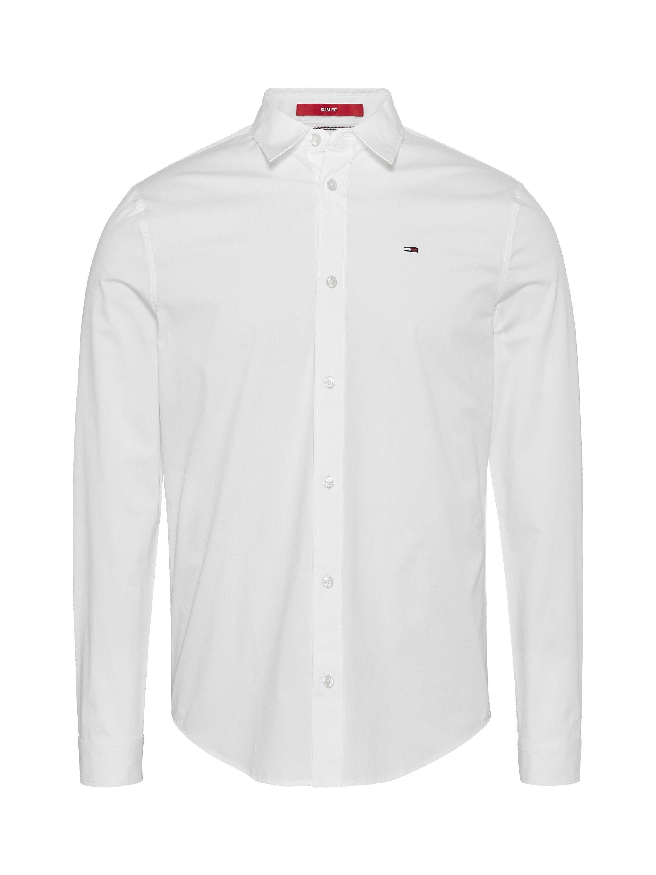 Tommy Jeans Original Stretch Slim Fit Shirt Classic White