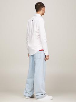 Tommy Jeans Slim Organic Cotton Oxford Shirt - view 2, White