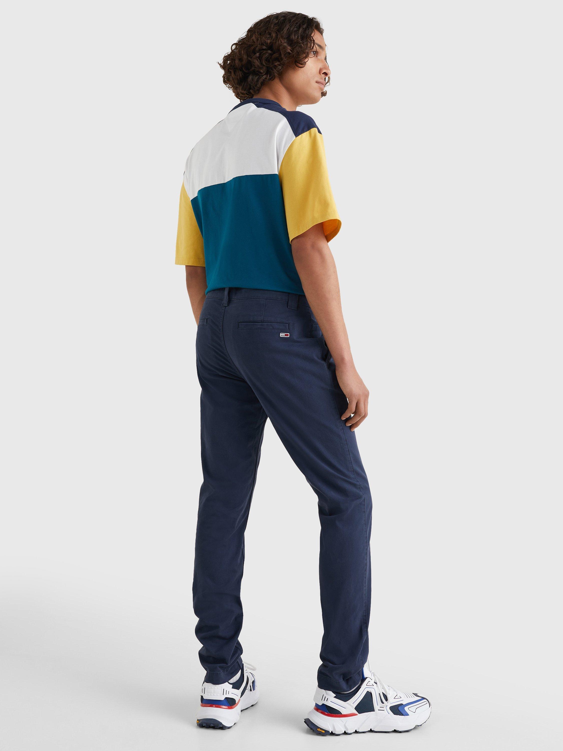 Product image 2 of 5, which shows Tommy Hilfiger Chino Trousers, Twilight Navy, 36S