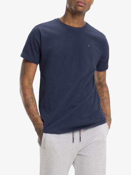 Tommy Jeans Organic Cotton Crew Neck T-Shirt, Black Iris