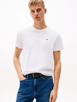 Tommy Jeans Jersey Crew Neck Tee, White