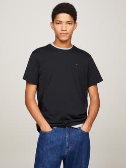 Tommy Jeans Organic Cotton Crew Neck T-Shirt, Tommy Black