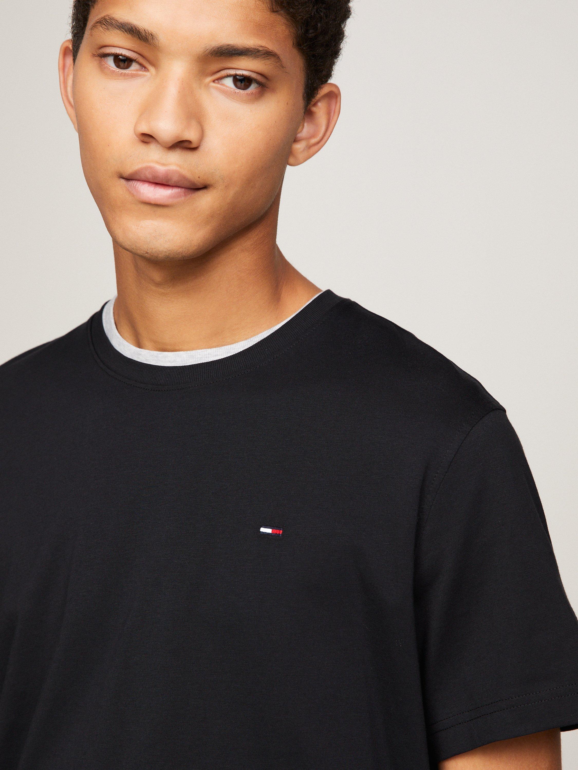 Product image 3 of 4, which shows Tommy Jeans Organic Cotton Crew Neck T-Shirt, Tommy Black, XS