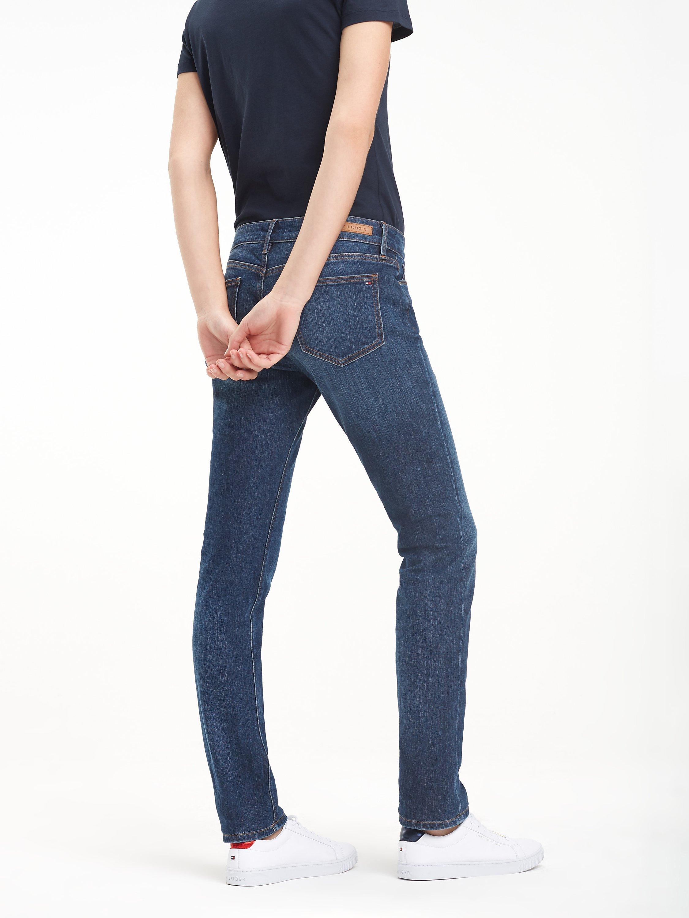 Product image 2 of 6, which shows Tommy Hilfiger Straight Fit Jeans, Absolute Blue Wash, 28S