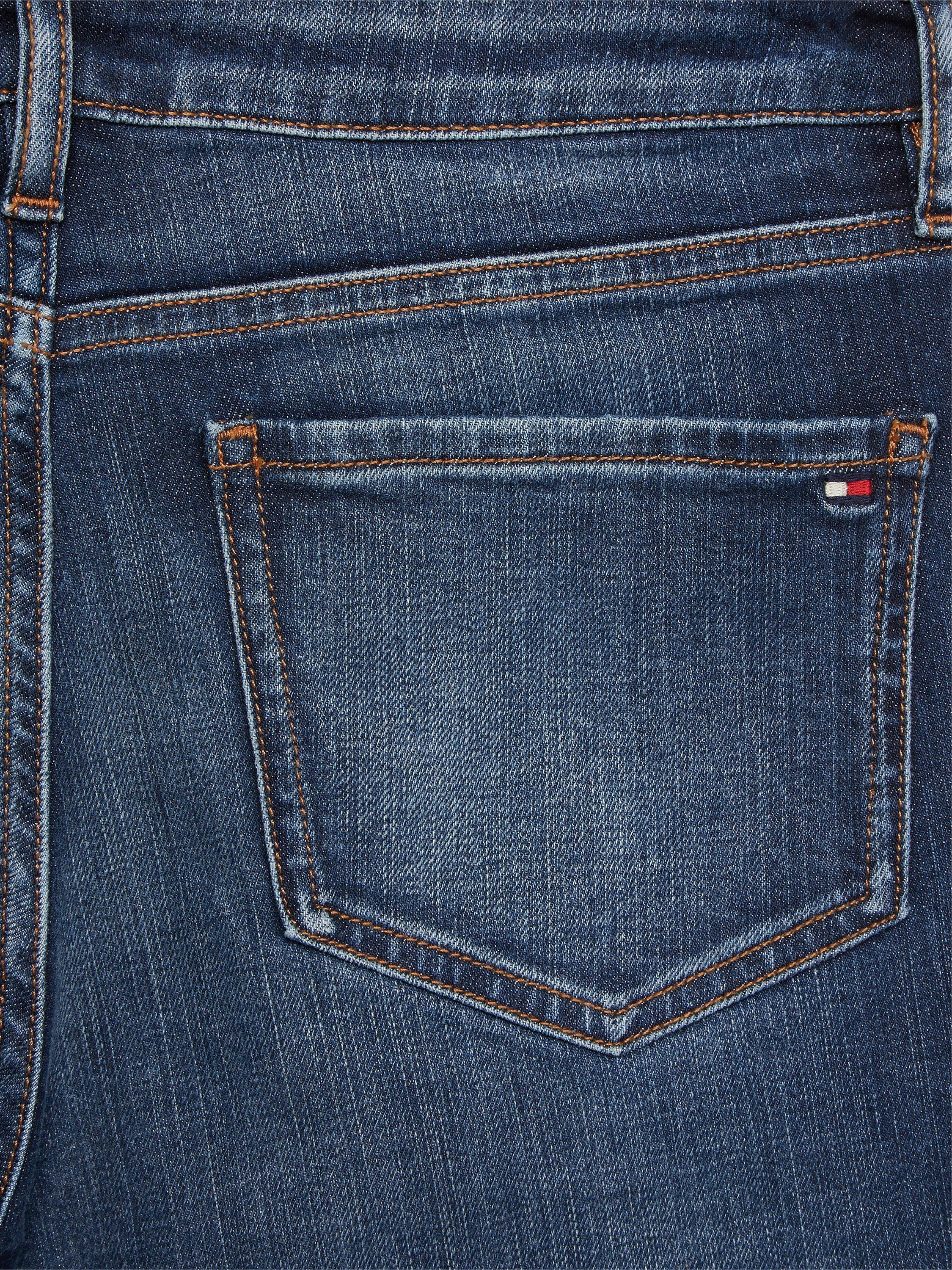 Product image 6 of 6, which shows Tommy Hilfiger Straight Fit Jeans, Absolute Blue Wash, 28S