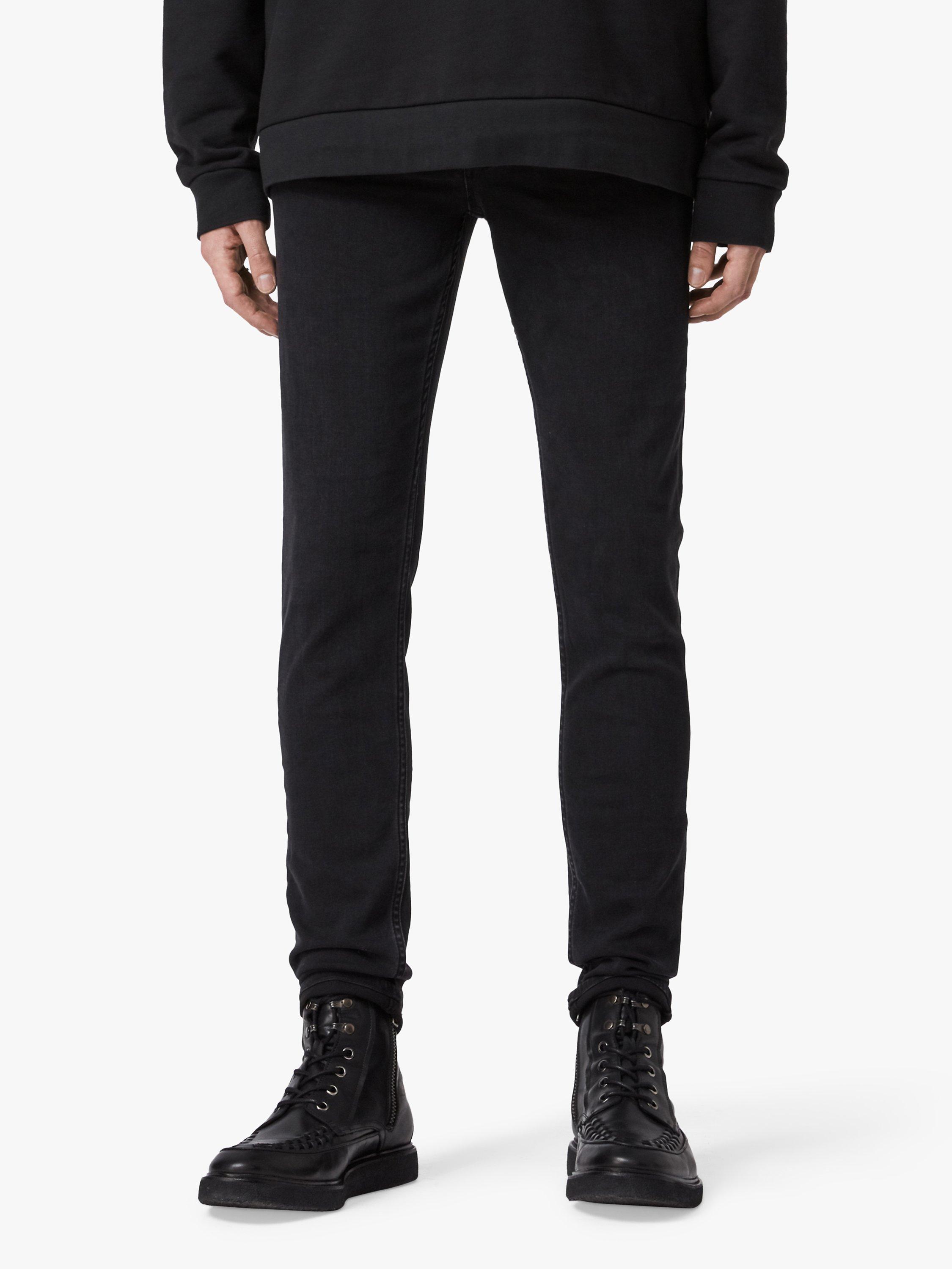 AllSaints Ronnie Skinny Jeans, Washed Black