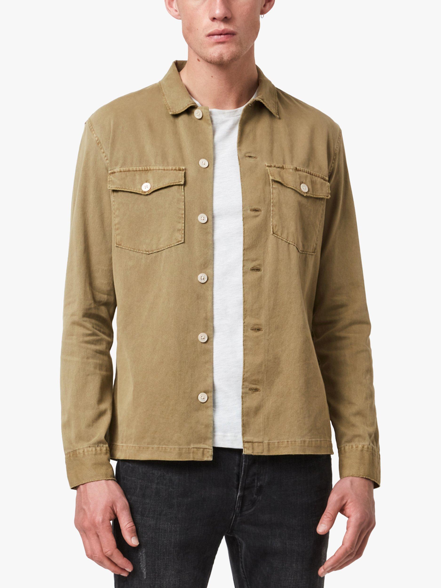 AllSaints Spotter Military Shirt, Mojave Brown