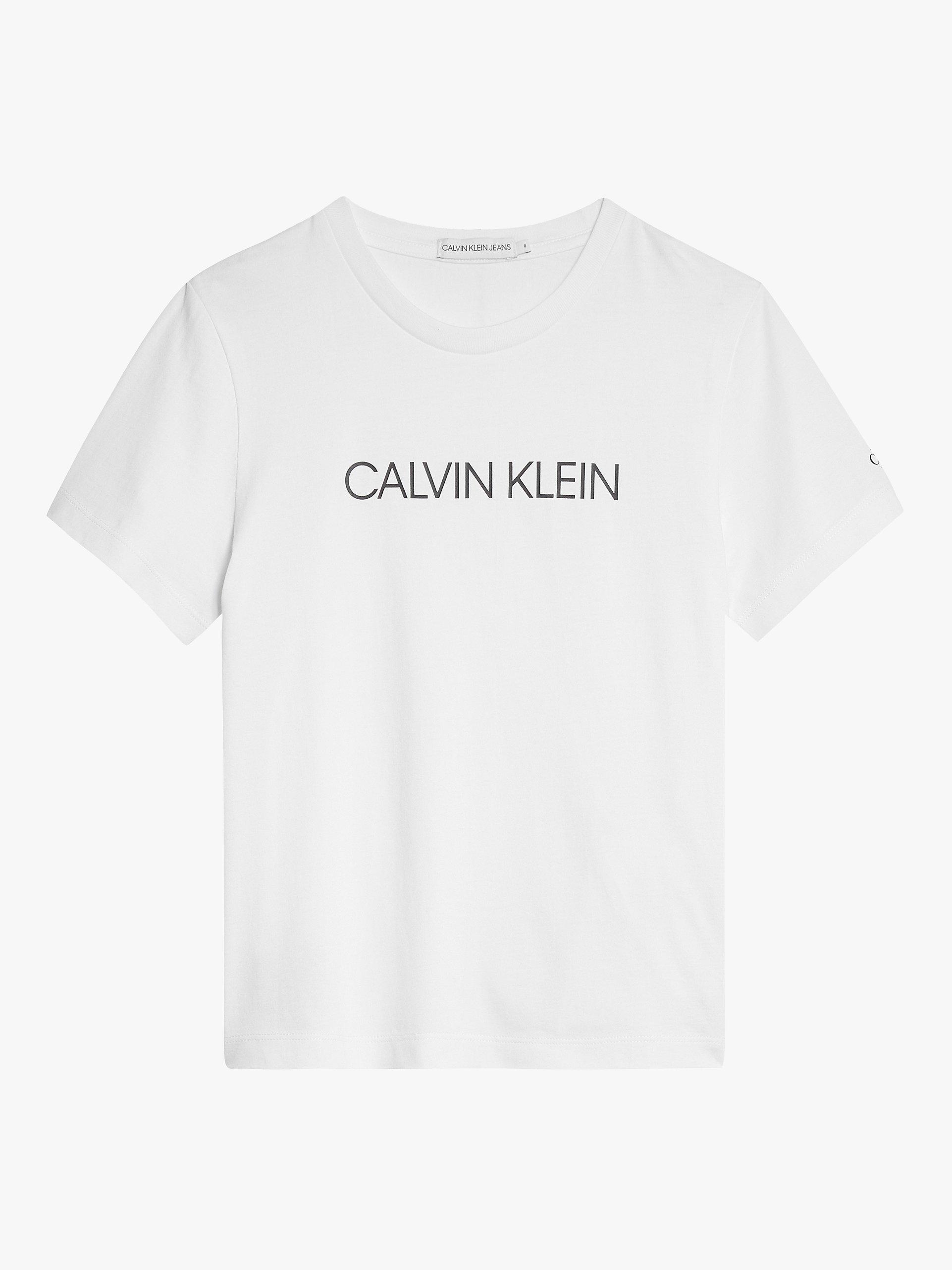 Calvin Klein Kids' Institutional T-Shirt, Bright White