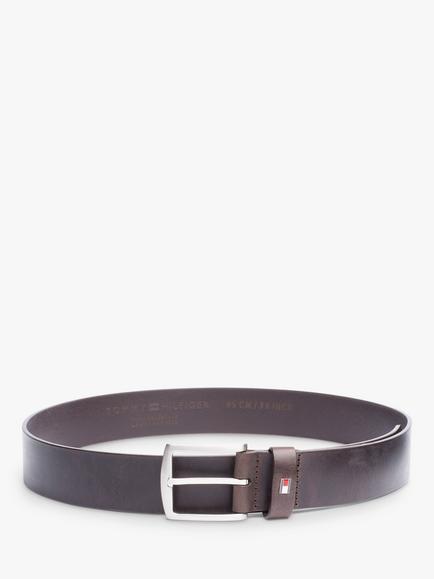 Tommy Hilfiger New Denton Leather Belt, Testa Di Moro