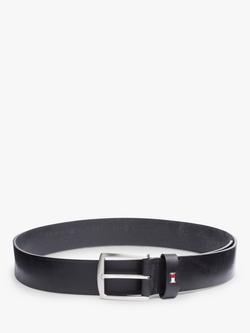 Tommy Hilfiger New Denton Leather Belt, Black
