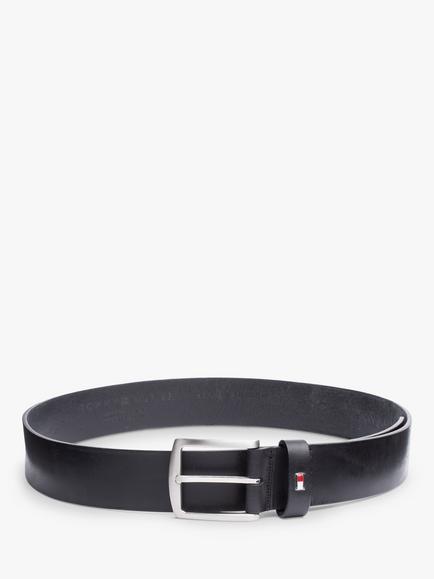 Tommy Hilfiger New Denton Leather Belt, Black