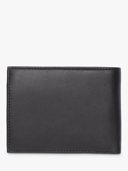 Tommy Hilfiger Eton Leather Flap Coin Wallet - view 2, Black