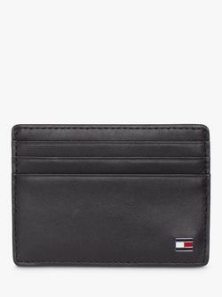 Tommy Hilfiger Eton Leather Card Holder, Black