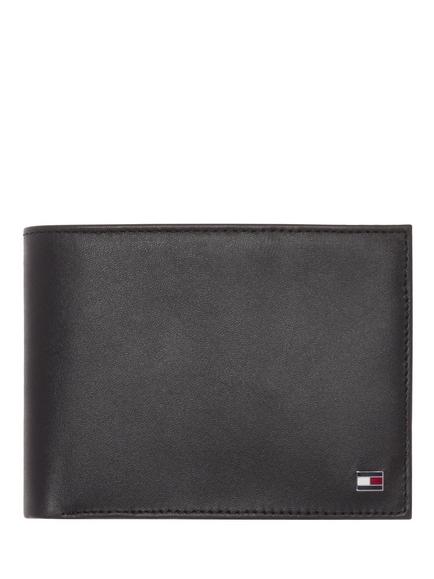 Tommy Hilfiger Eton Leather Coin Wallet, Black