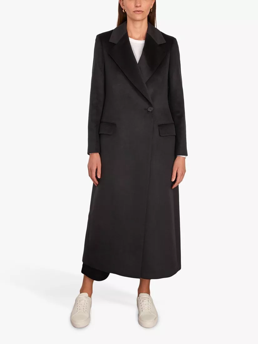 Jigsaw dog tooth maxi coat shop