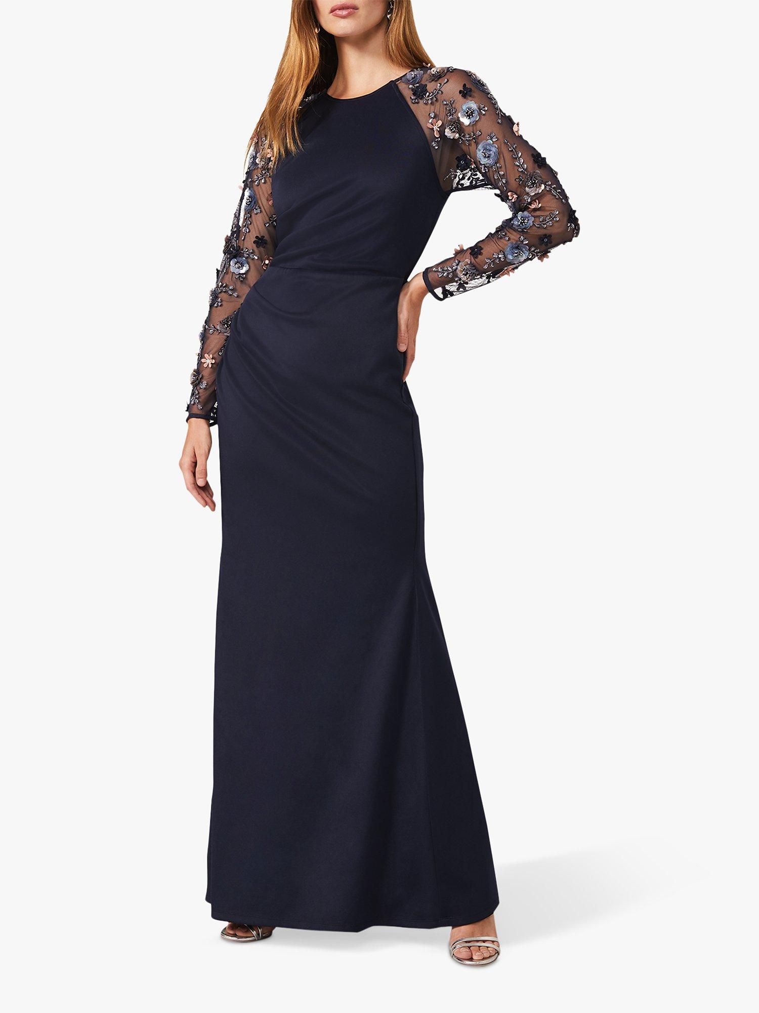 Phase Eight Jody Embellished Maxi Dress, Navy