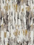 Harlequin Takara Pair Lined Eyelet Curtains, Mustard/Charcoal