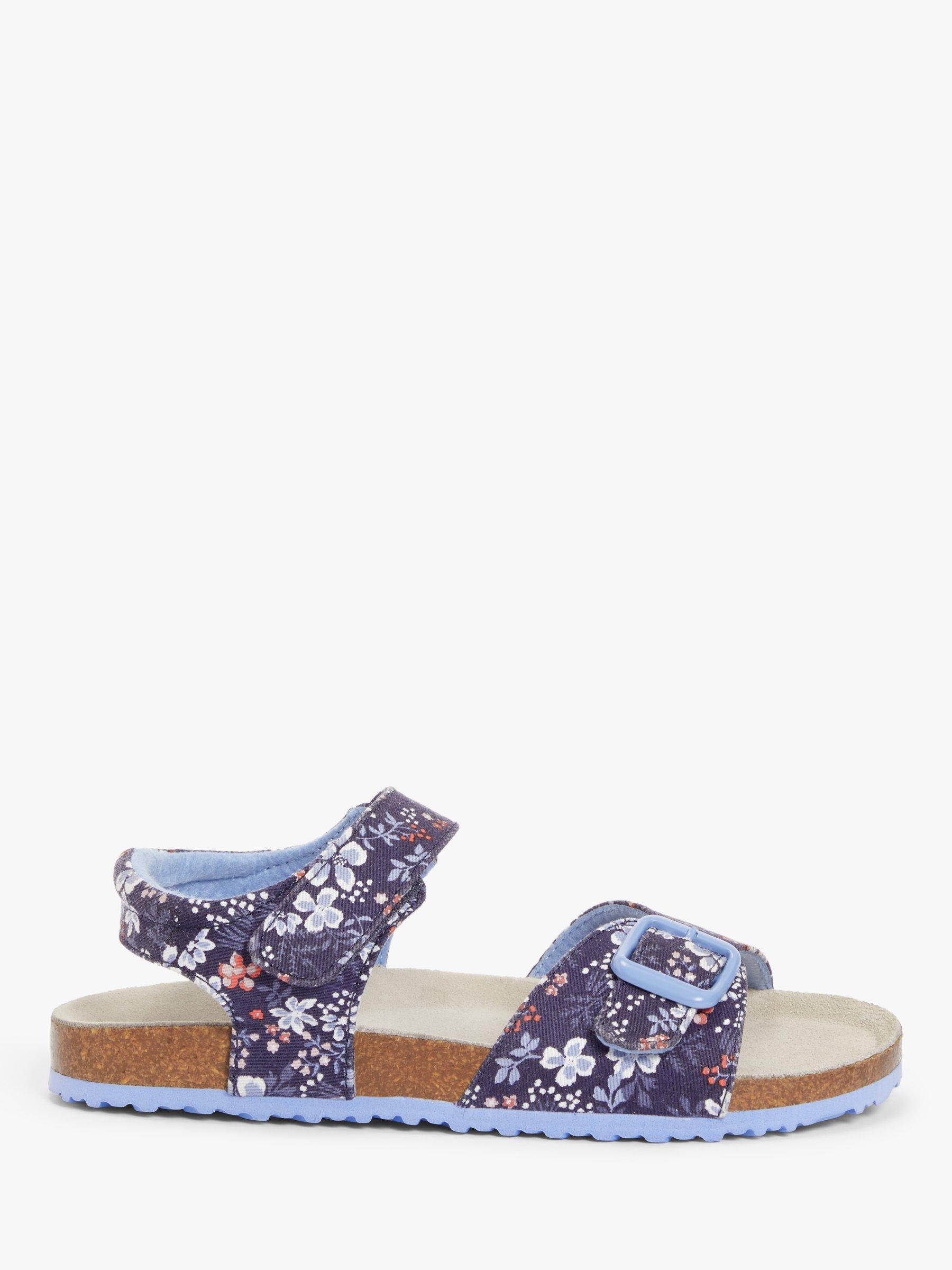 John Lewis Children's Floral Footbed Sandals