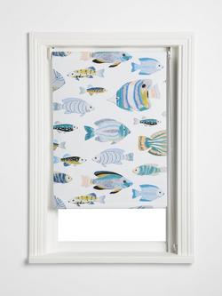 John Lewis Fish Blackout/Thermal Roller Blind, Multi, Multi