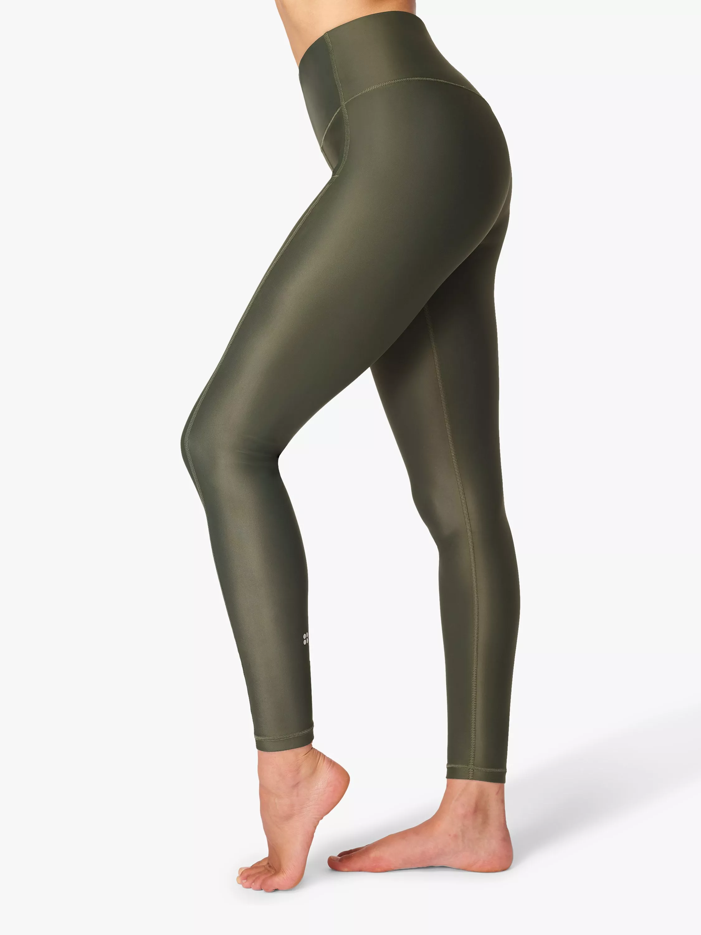 Sweaty Betty High Shine Gym Leggings Olive