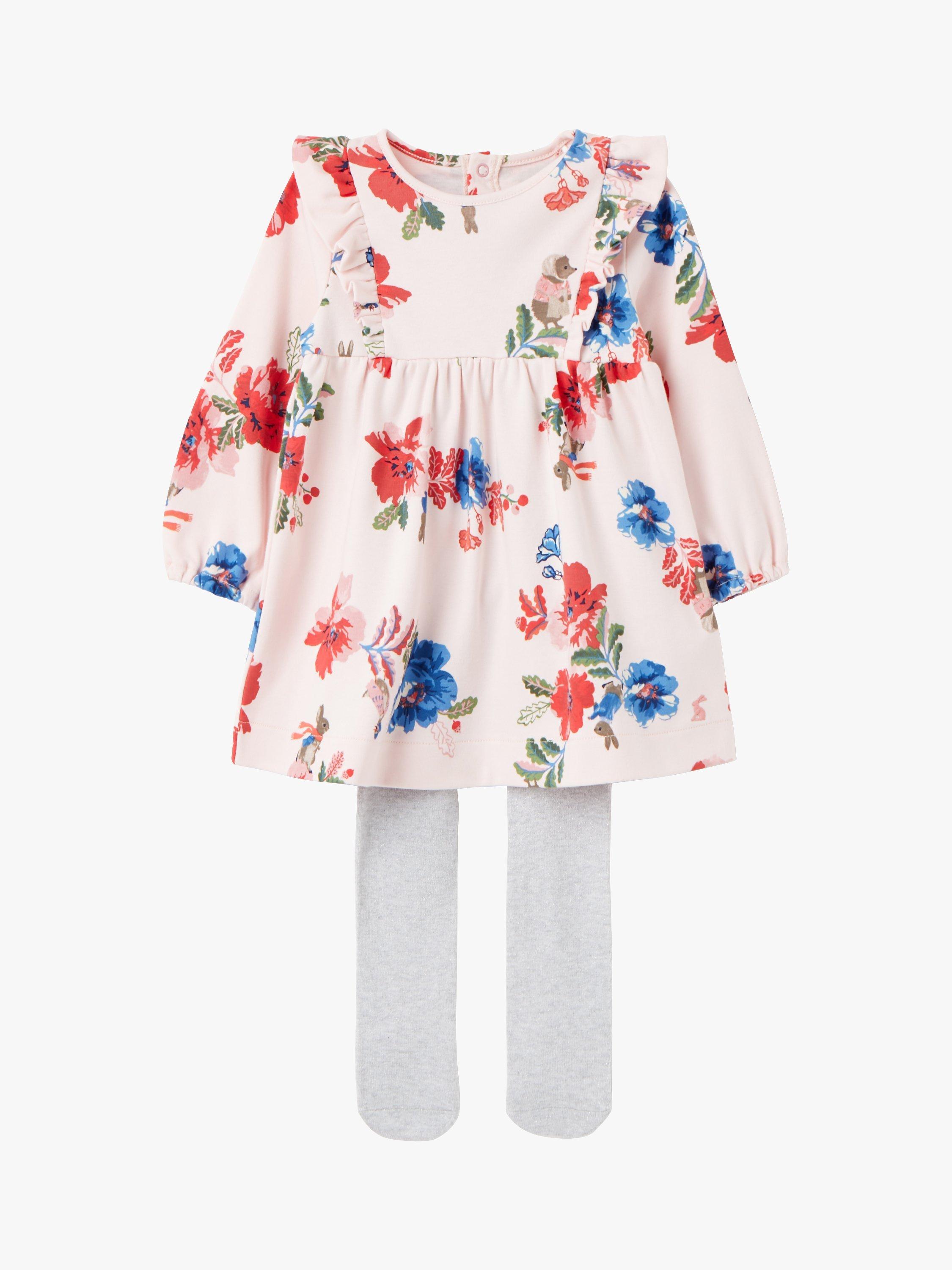 Baby Joule Peter Rabbit Dress and Tights Set, Multi