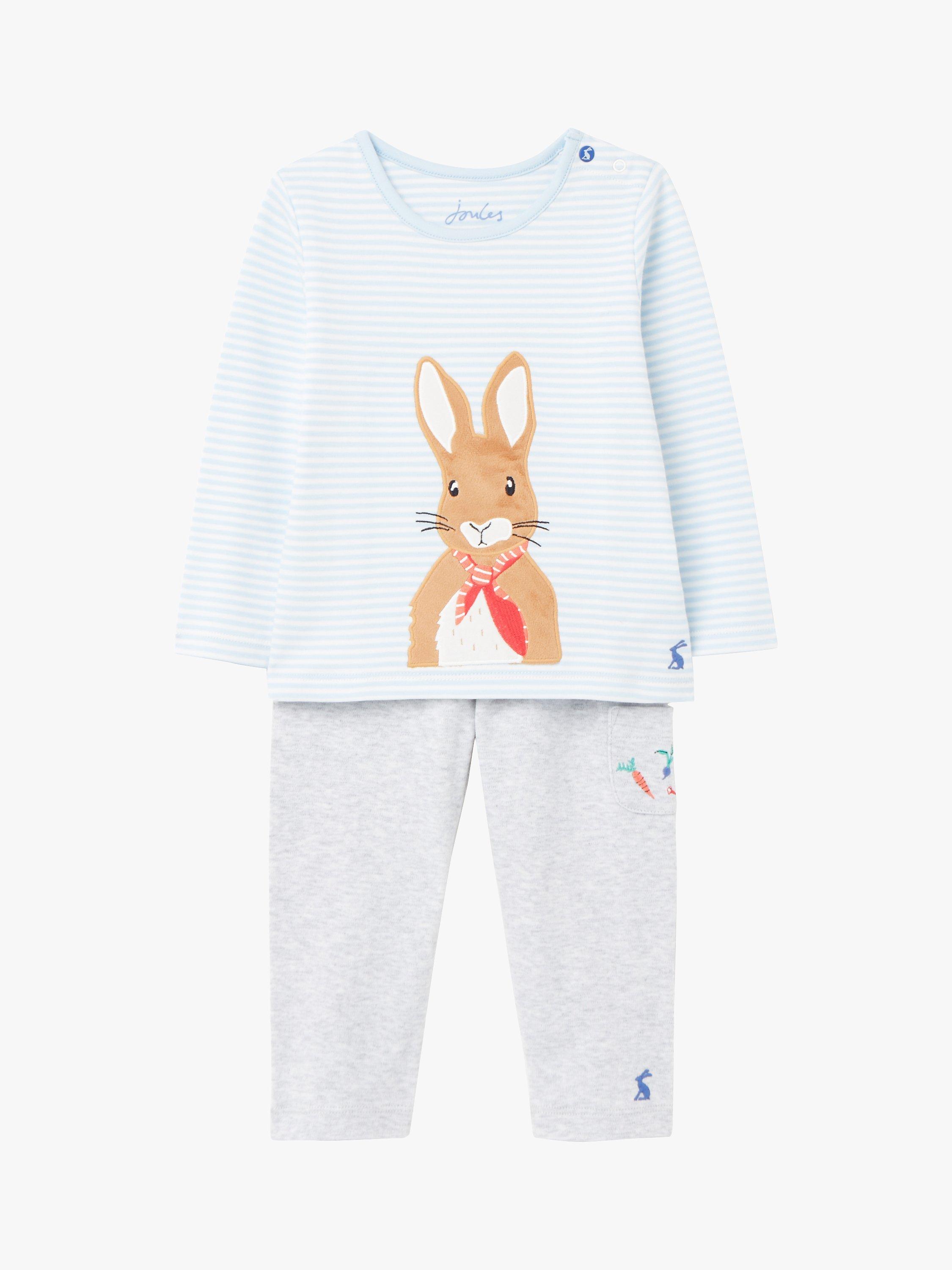 Baby Joule Peter Rabbit Applique Top and Trouser Set, Blue
