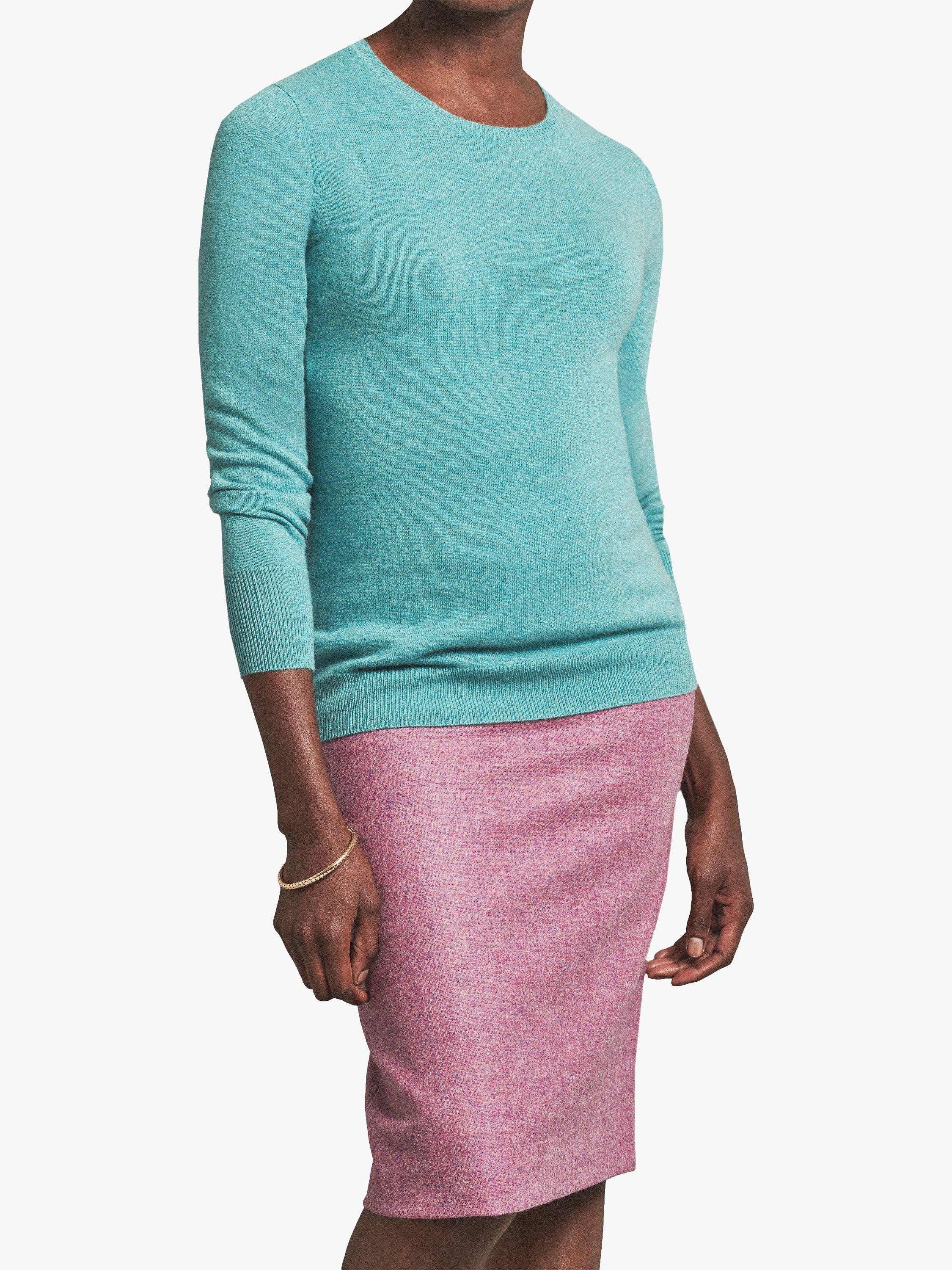 Product image 1 of 1, which shows Pure Collection Wool Pencil Skirt, Rich Lilac, 8