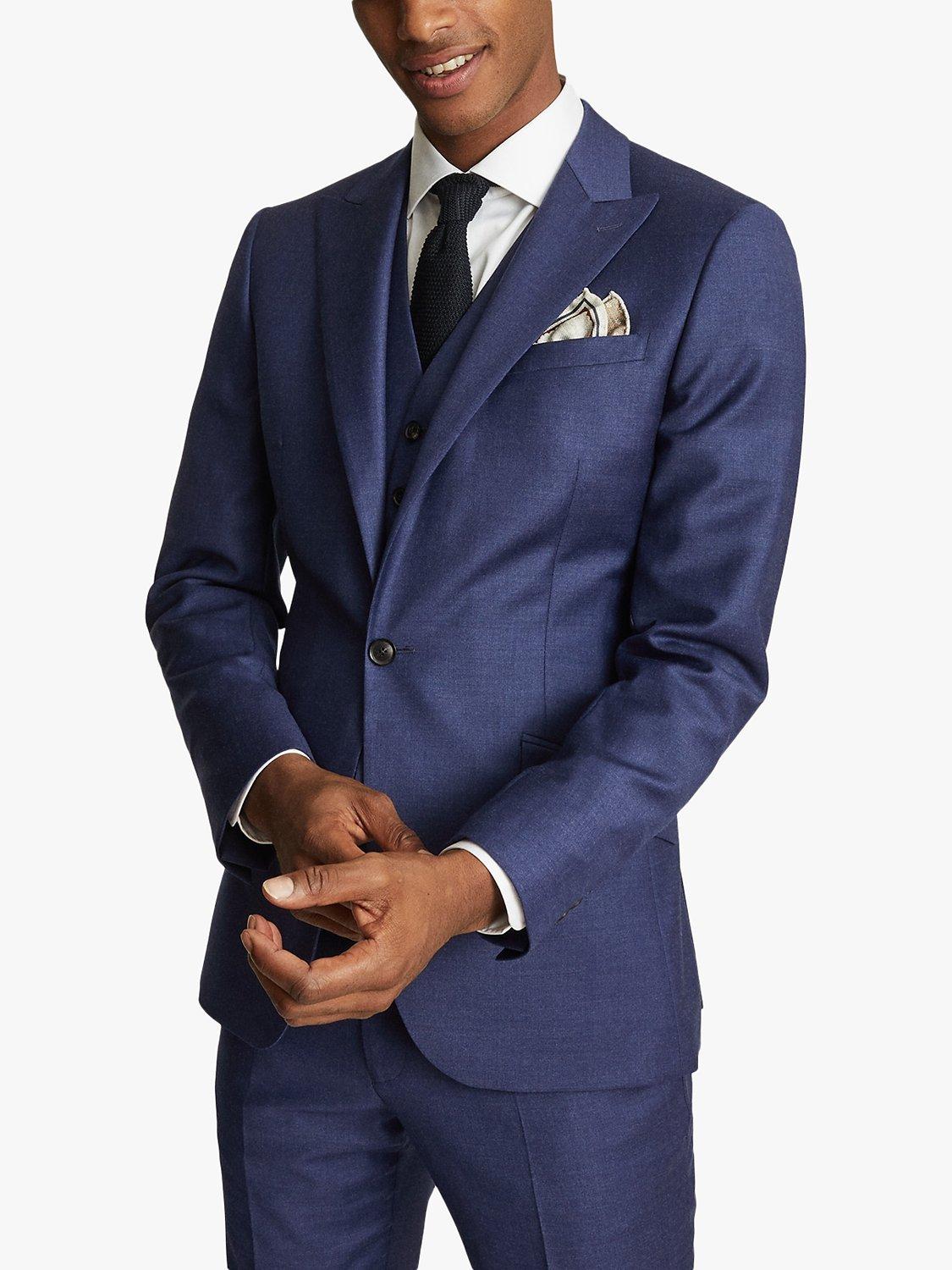 Reiss Christopher Wool Slim Fit Suit Jacket, Electric Blue