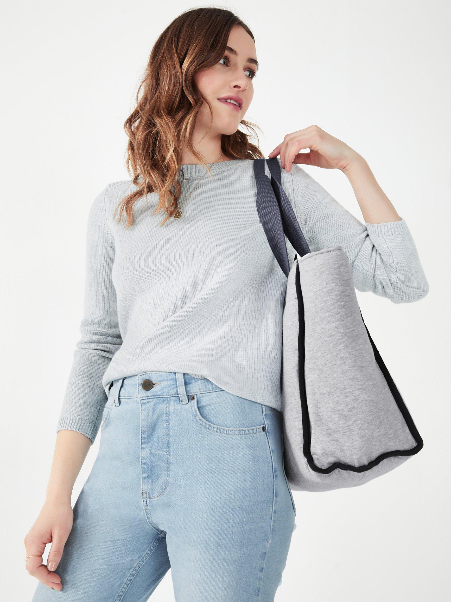 HUSH Scarlett Jumper, Palest Grey Marl