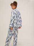 John Lewis Wisteria Cotton Pyjama Set, White/Multi