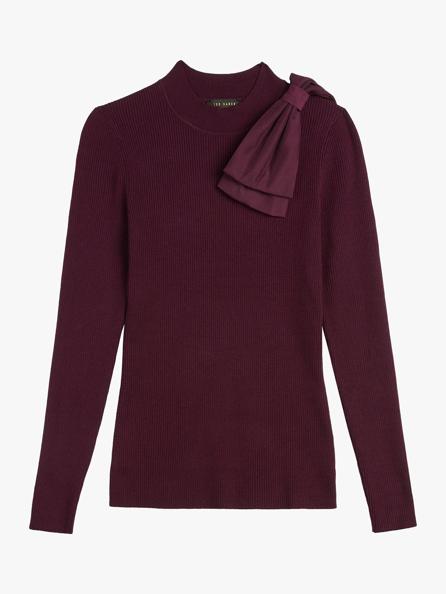 Ted Baker Ambher Bow Jumper, Oxblood