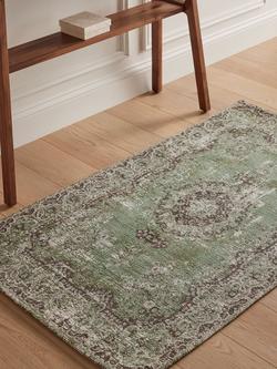 John Lewis Jaipur Rug - view 2, Dusty Green