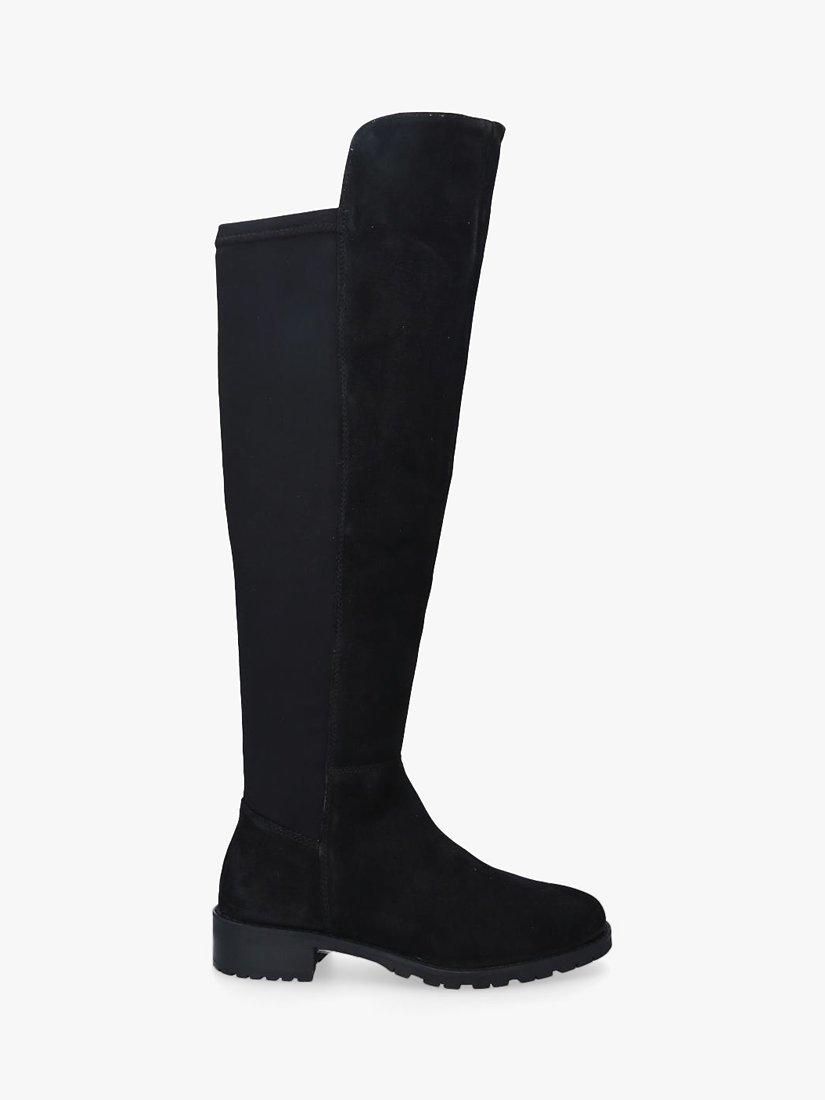 Carvela Comfort Vanessa 2 Suede Knee High Boots, Black, 5