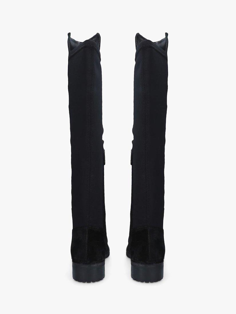Carvela Comfort Vanessa 2 Suede Knee High Boots, Black, 5