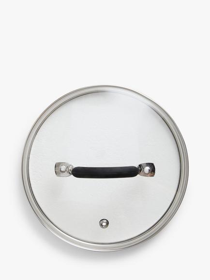 John Lewis Glass Saucepan Lid, Clear