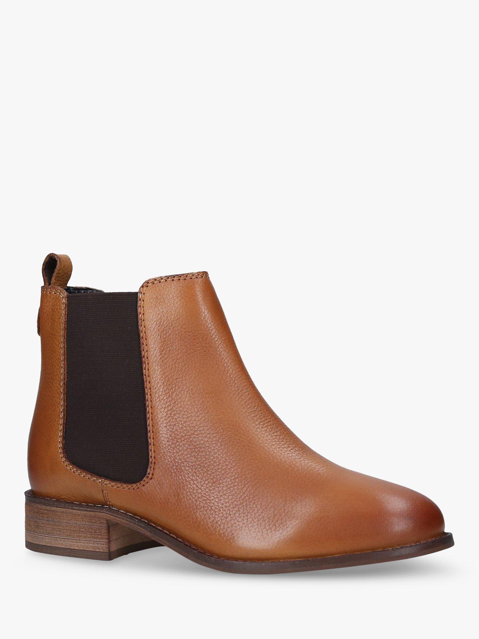 Carvela Stormy Leather Chelsea Boots Tan