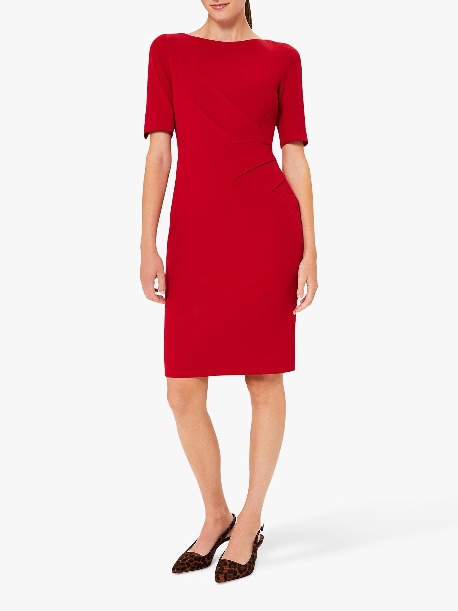 Hobbs Petite Geraldine Dress, Red