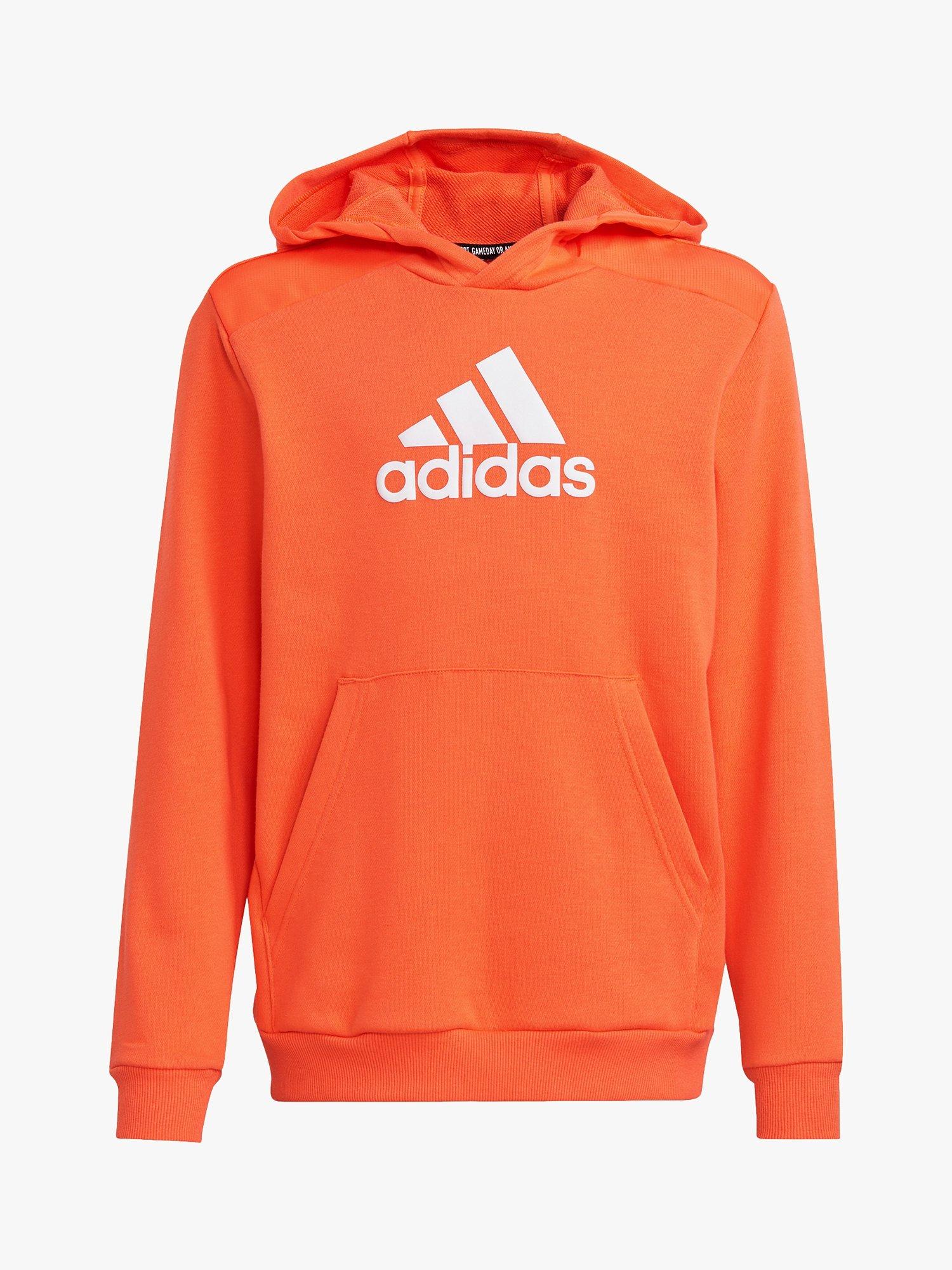 adidas Kids' Logo Front Hoodie, Orange