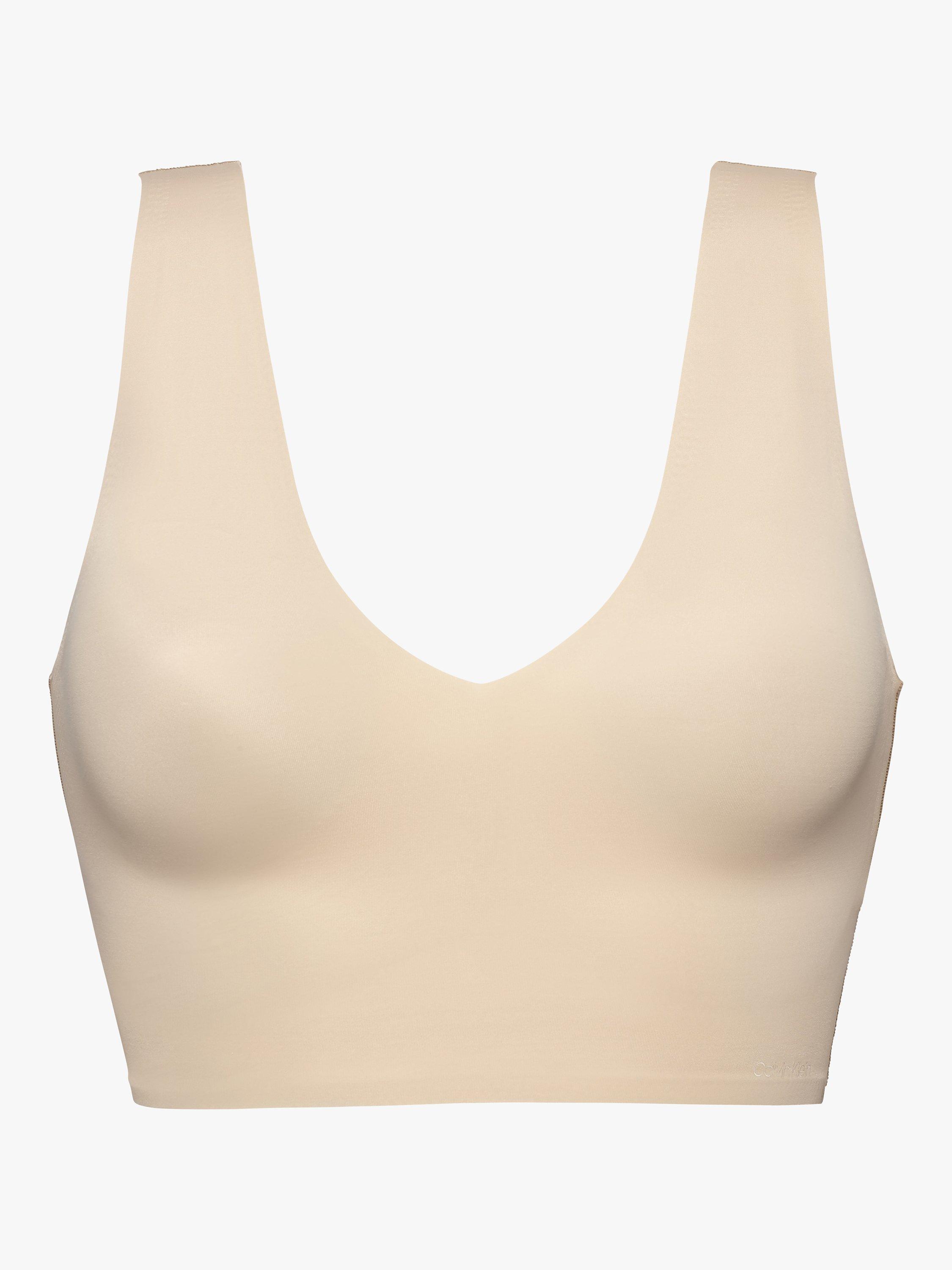 Calvin Klein Invisible Lightly Lined Bralette, Bare
