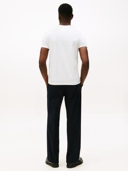 Tommy Hilfiger Flag Logo Crew Neck T-Shirt - view 2, Snow White