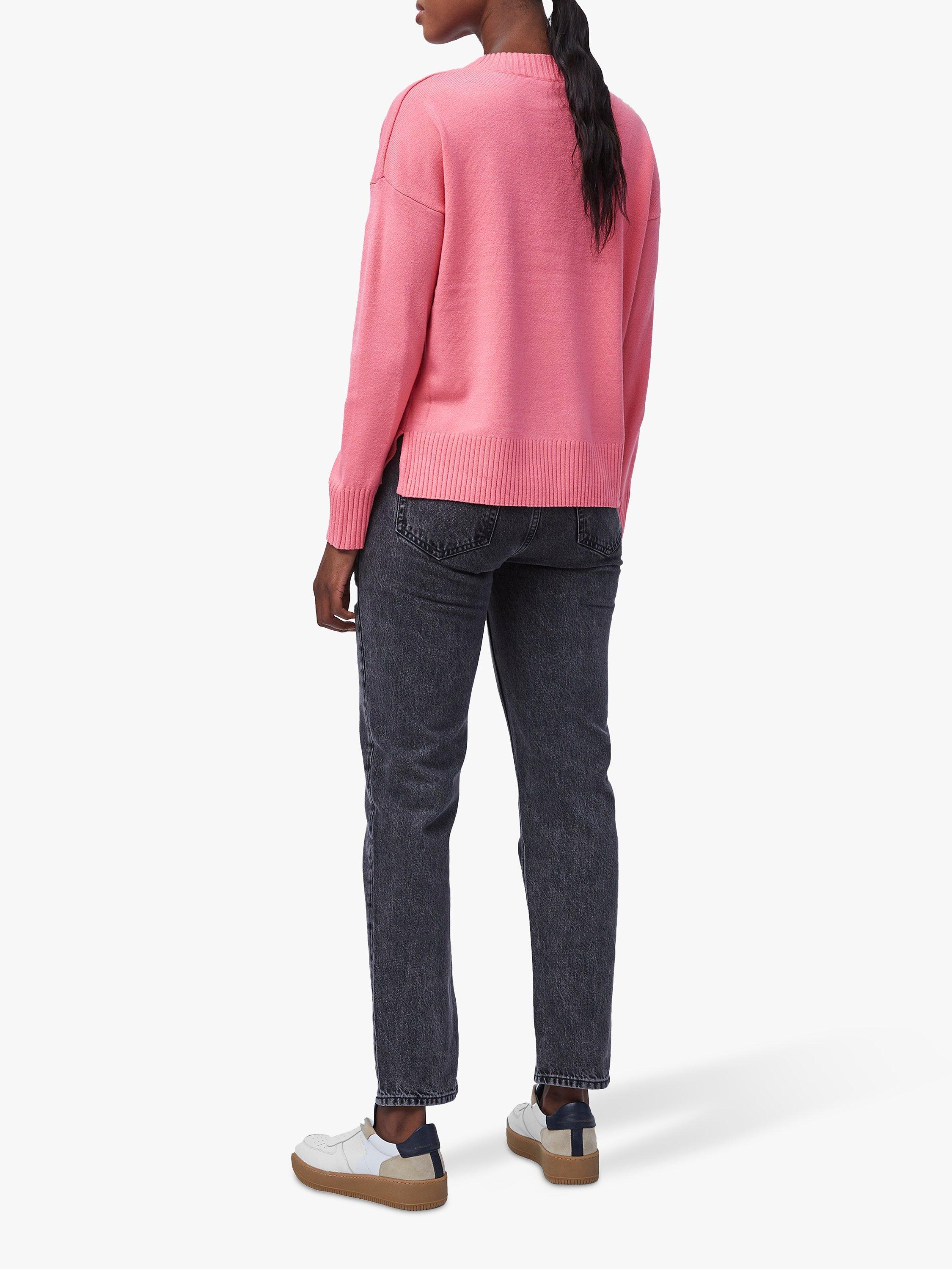 French Connection Babysoft Dropped Shoulder Jumper, Bright Desert Rose, XS