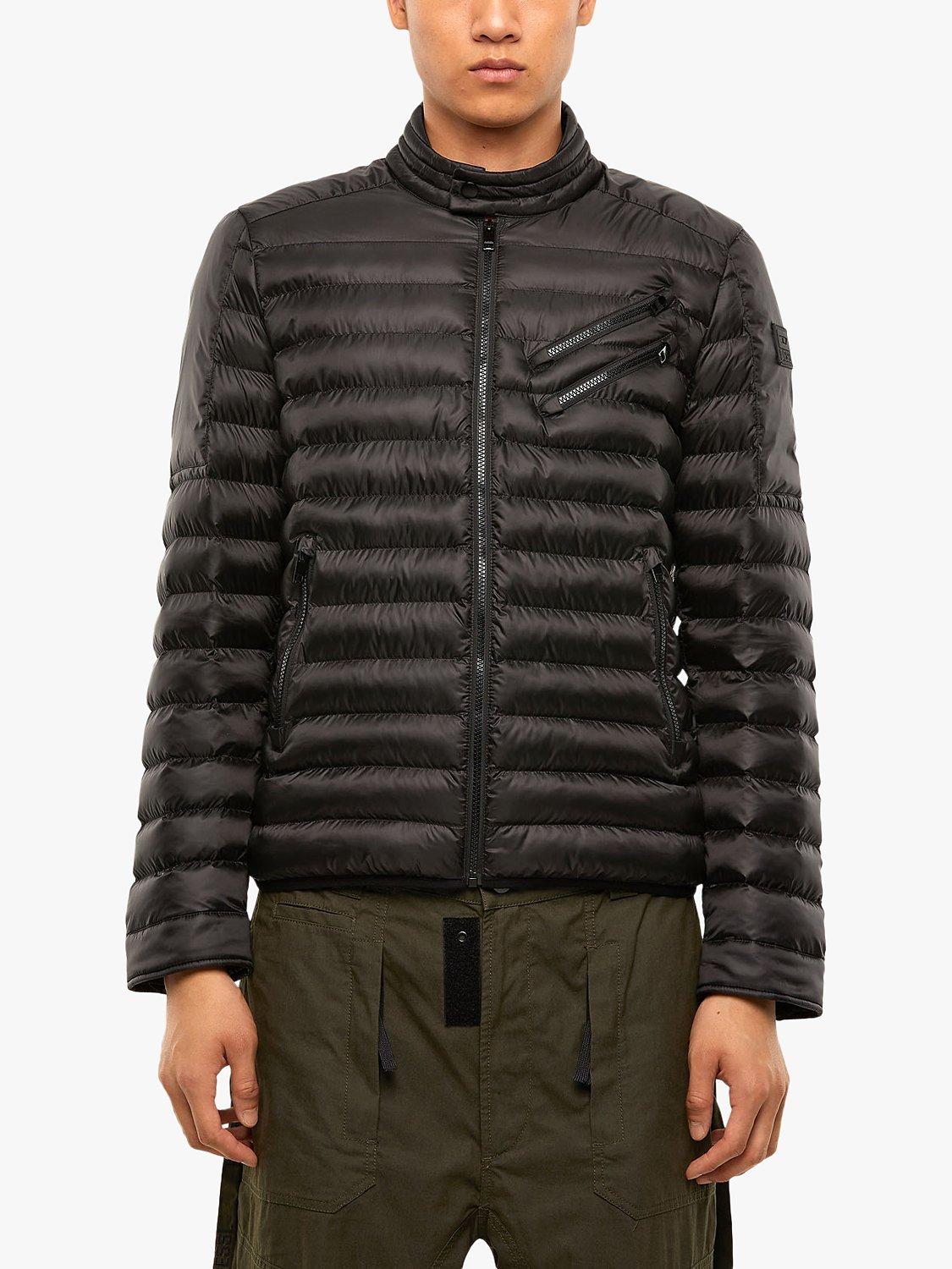 Diesel W Dolmir Ka Quilted Biker Jacket Black