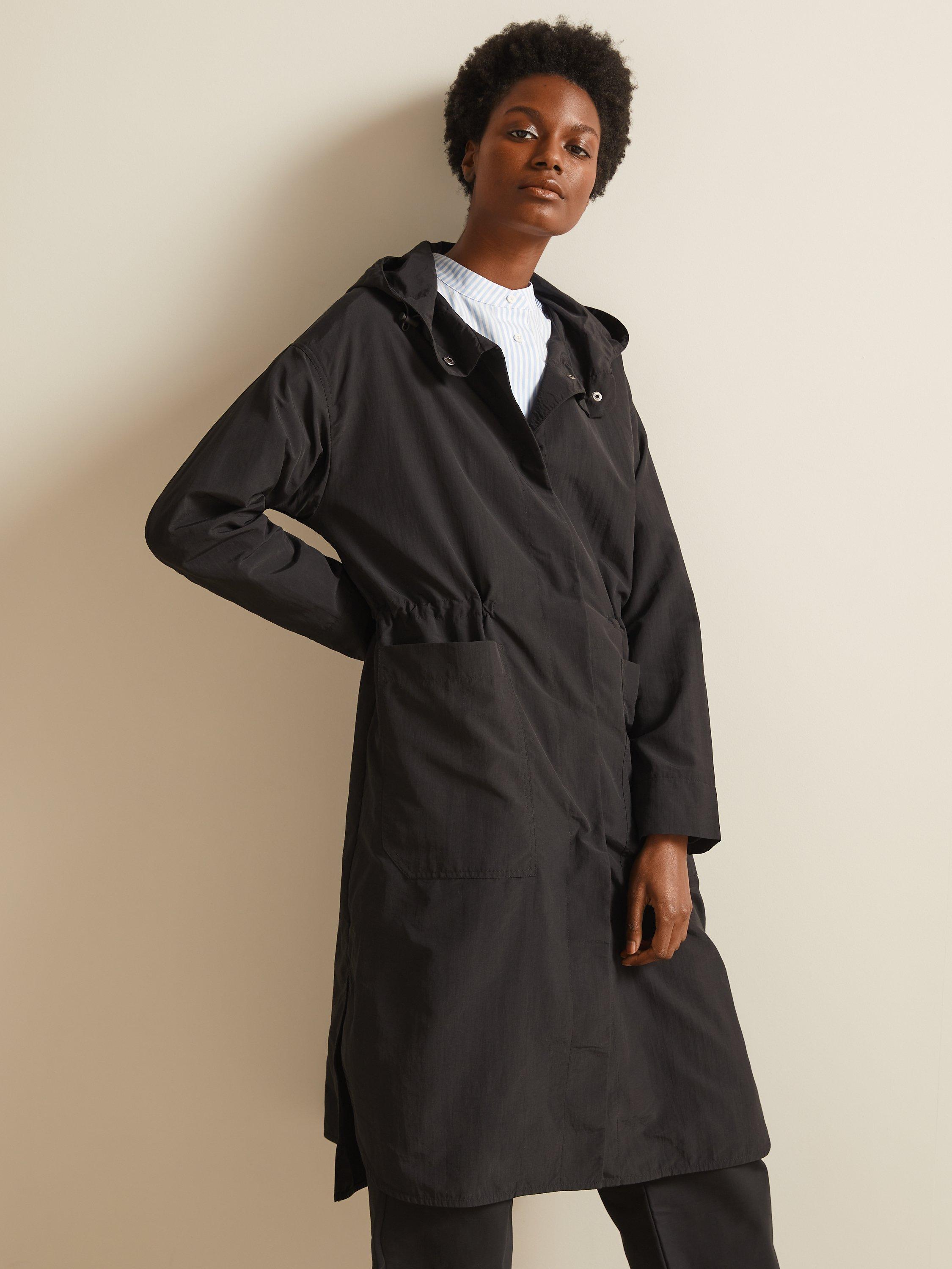 Kin Longline Packable Mac, Black