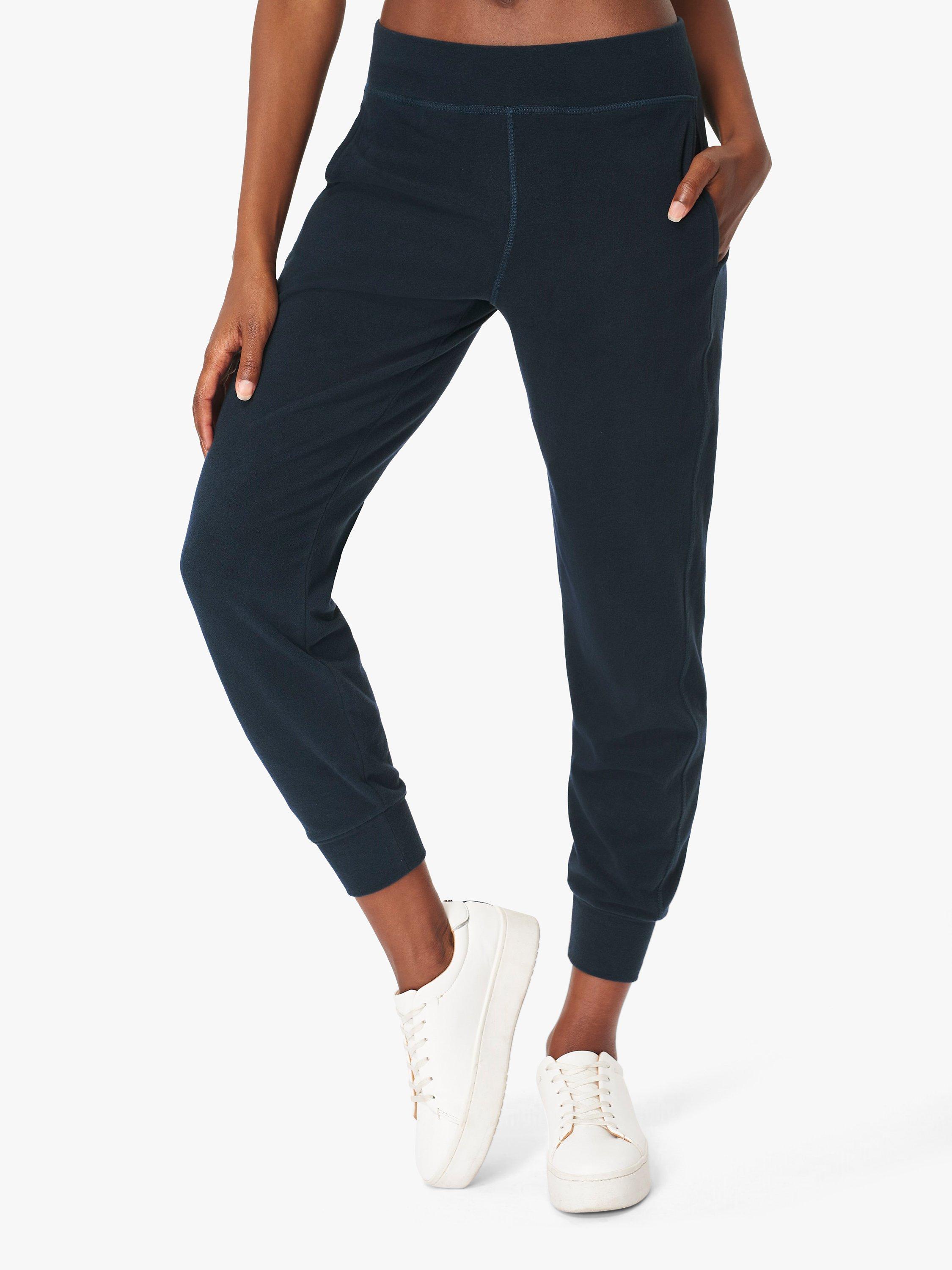 Sweaty Betty Gary Luxe Fleece Yoga Pants, Beetle Blue