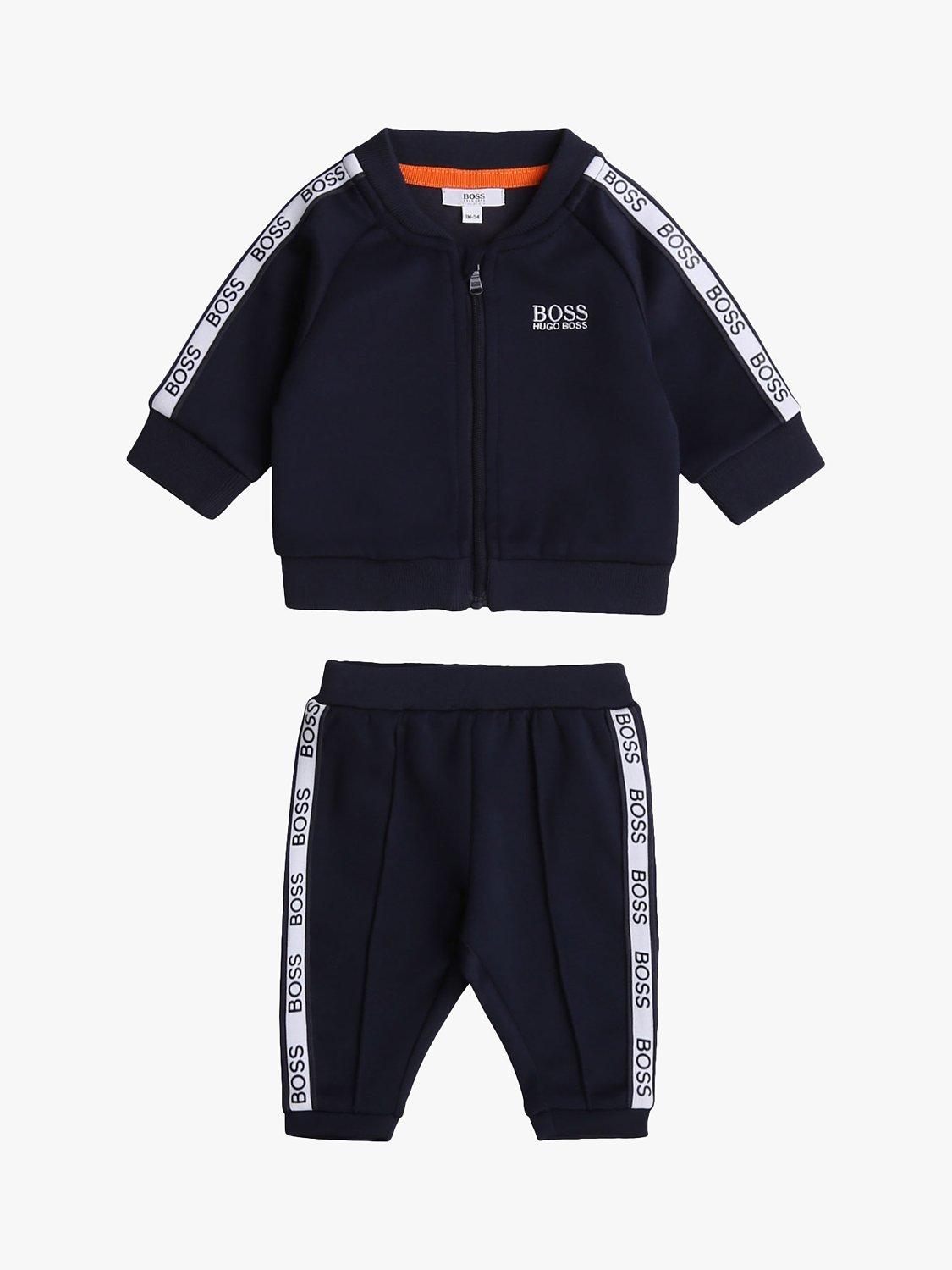 HUGO BOSS Baby Interlock Tracksuit Set Navy